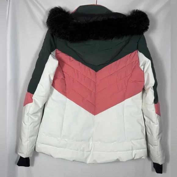 Killtec Women’s KSW 250 Ski Quilted Jacket in Green, Pink, & White Size 8, NWOT - Picture 3 of 16